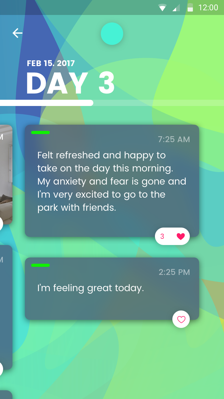 Safespace app — Day 3 journal screen